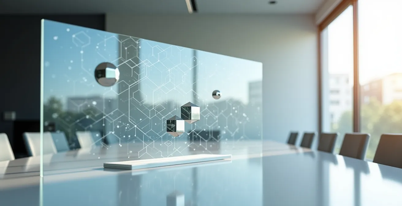 Mappa di posizionamento tridimensionale con assi strategici per analisi competitiva